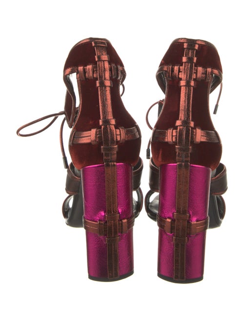 Tom Ford Leather T-Strap Sandals