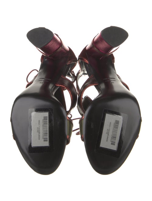 Tom Ford Leather T-Strap Sandals