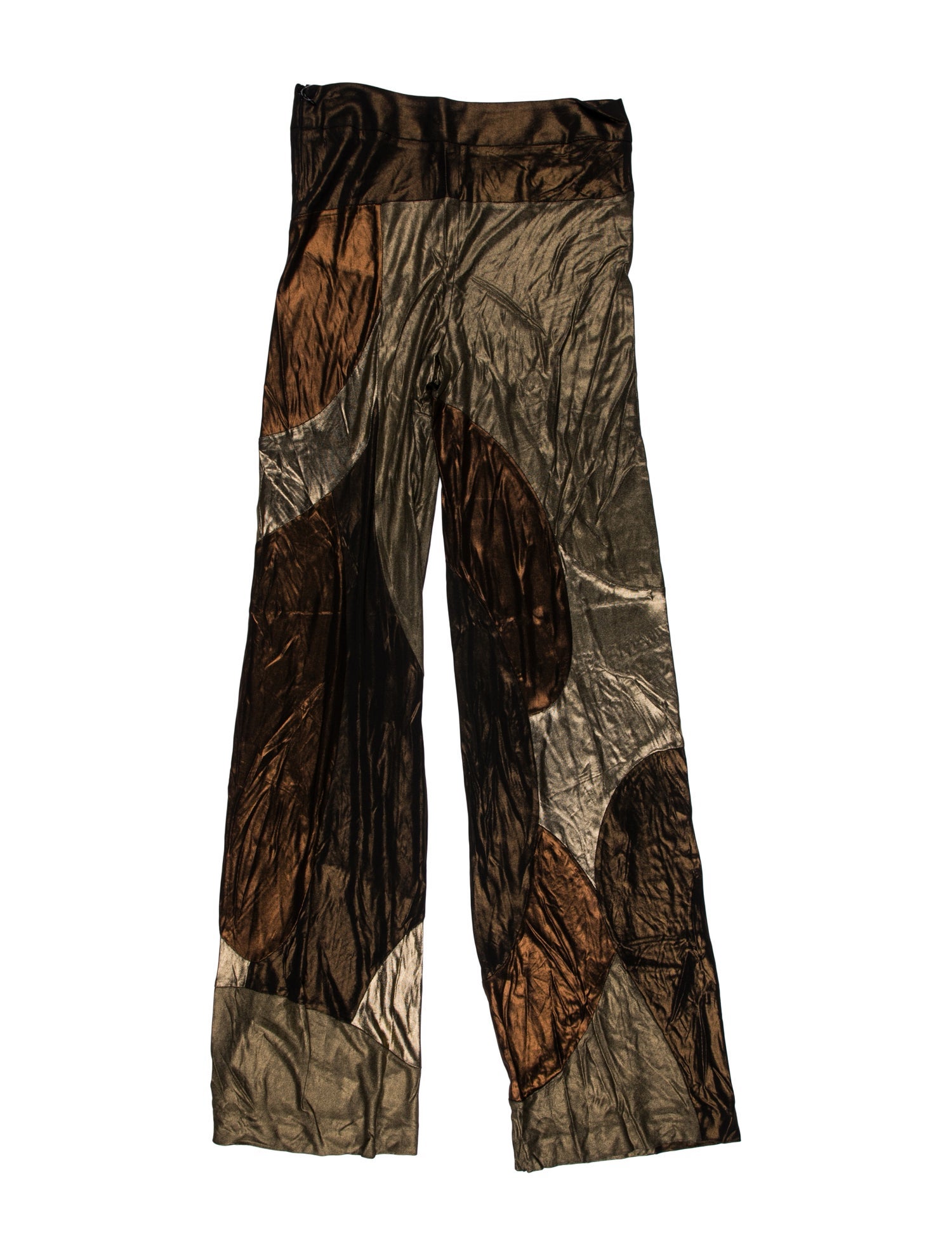 Tom Ford Colorblock Pattern Wide Leg Pants