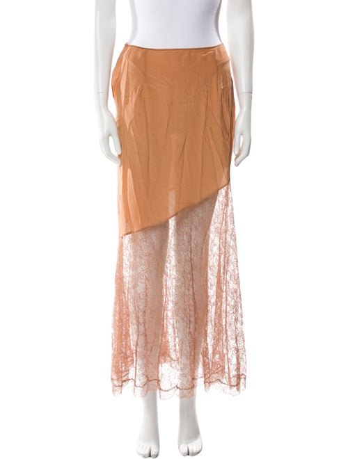 Tom Ford Lace Trim Embellishment Midi Length Skirt