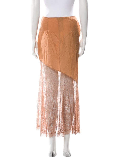 Tom Ford Lace Trim Embellishment Midi Length Skirt