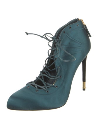 Tom Ford Satin Lace-Up Boots