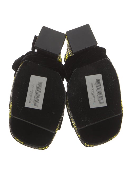 Tom Ford Velvet Printed Sandals