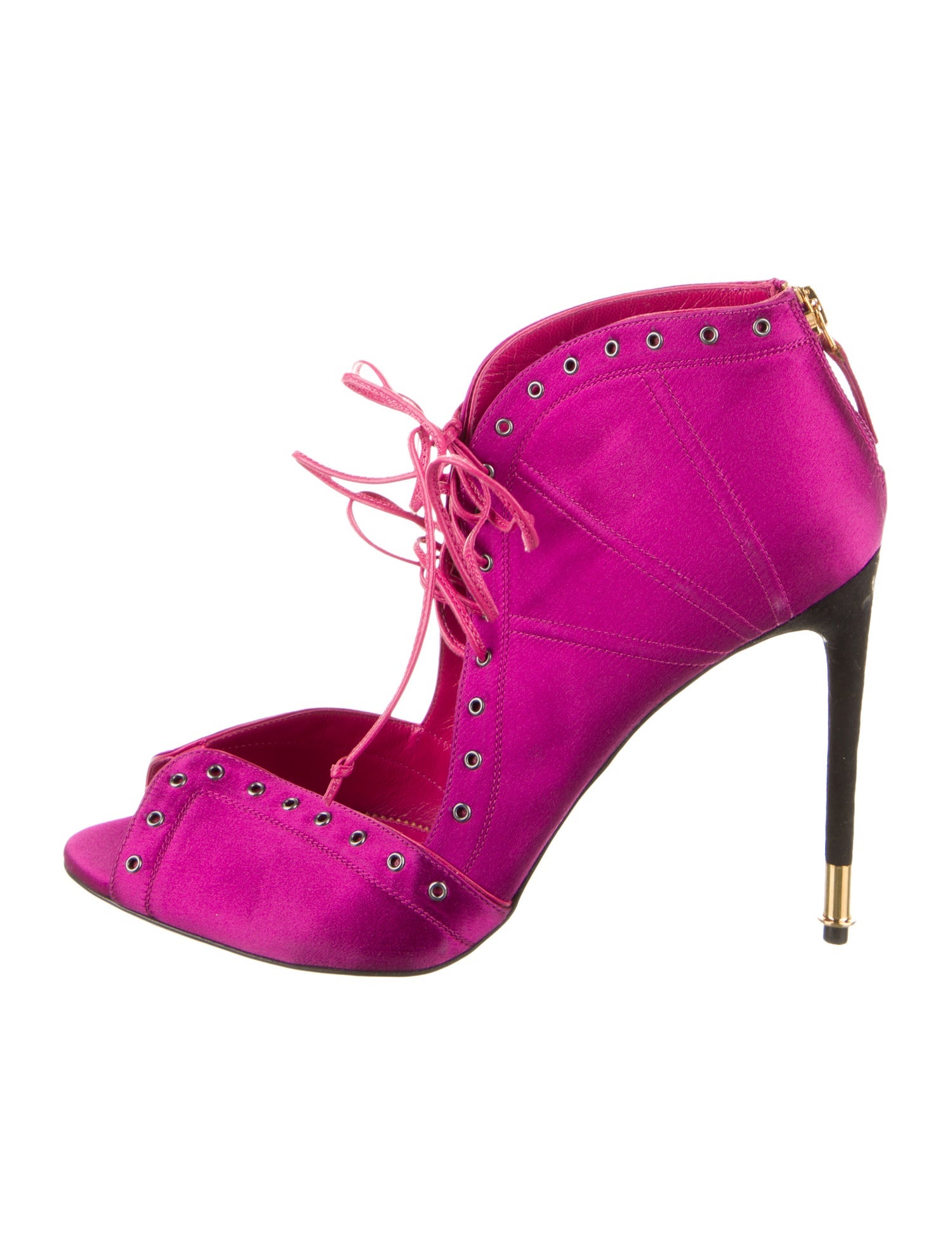 Tom Ford Satin Studded Accents Pumps