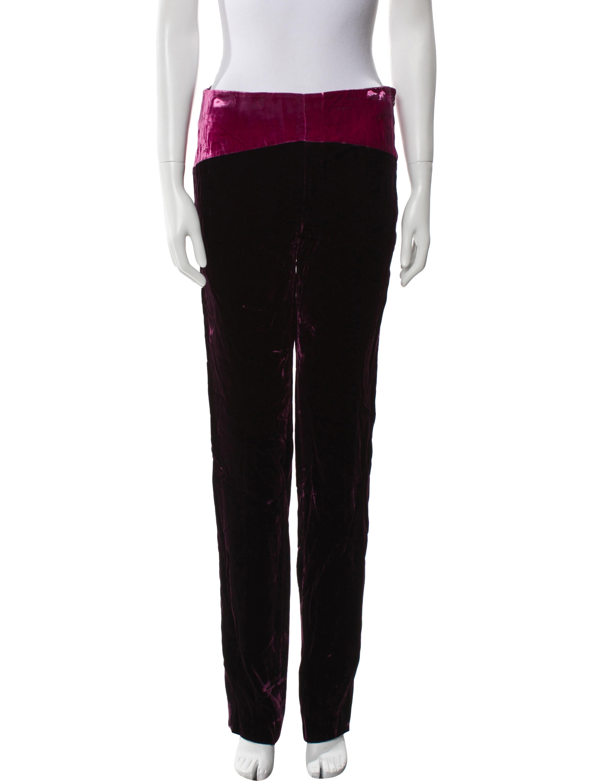 Tom Ford Velvet Straight Leg Pants