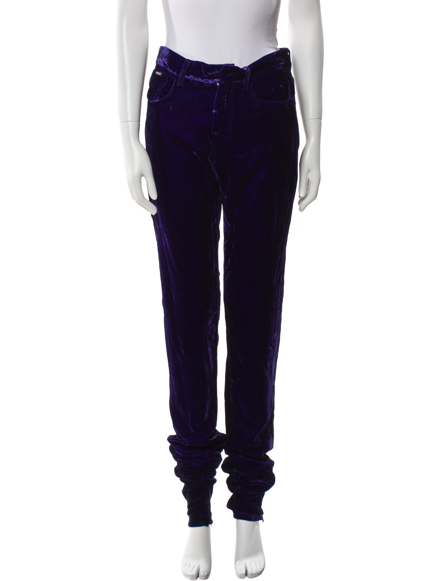 Tom Ford Velvet Skinny Leg Pants