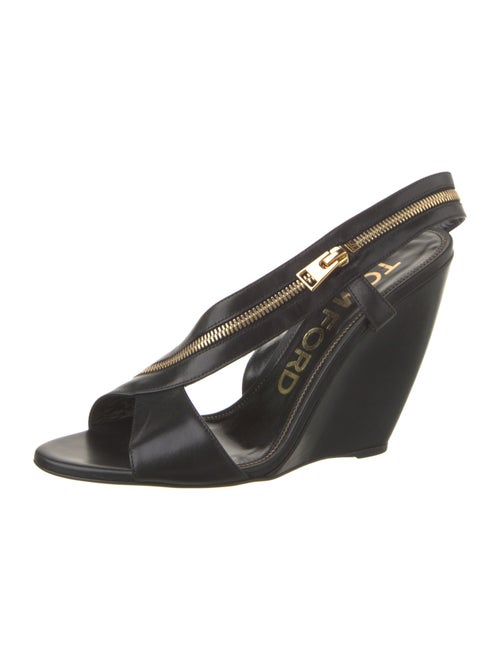 Tom Ford Leather Slingback Sandals