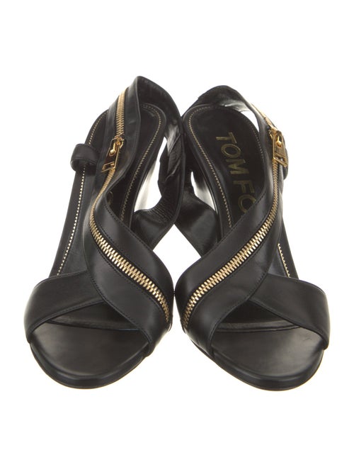 Tom Ford Leather Slingback Sandals