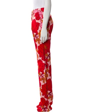 Tom Ford Floral Print Straight Leg Pants