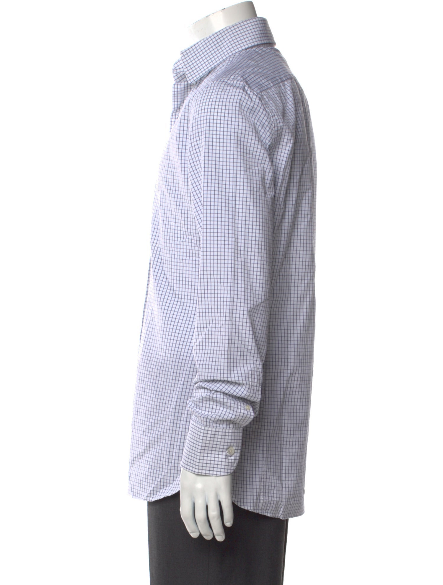 Tom Ford Plaid Print Long Sleeve Shirt