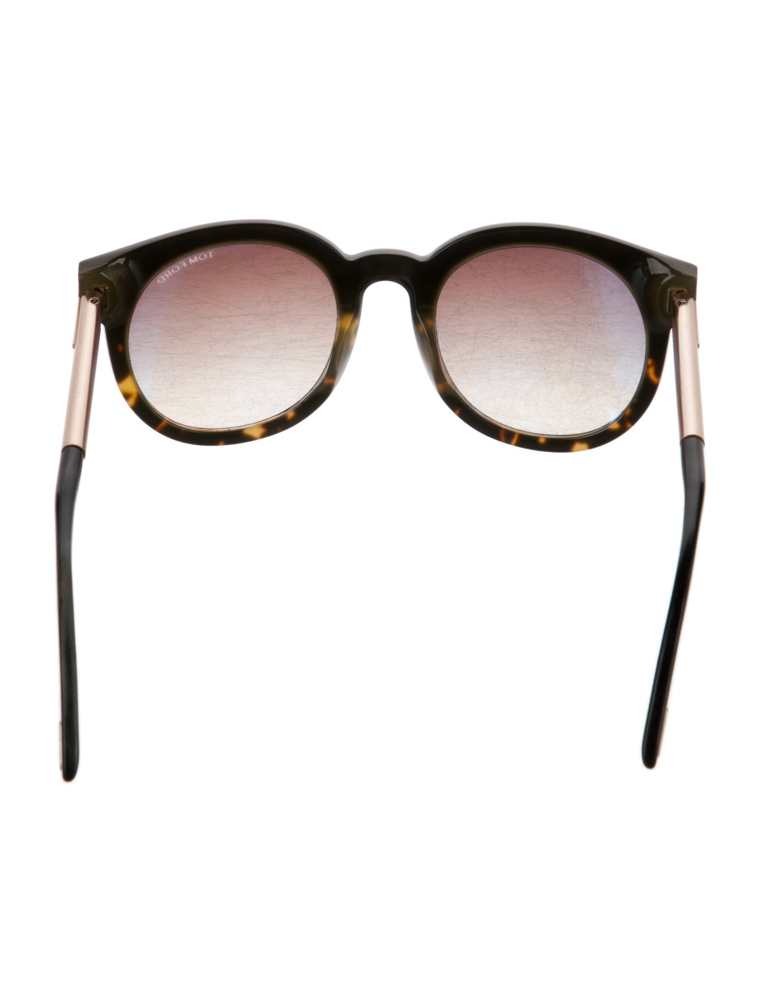 Tom Ford Round Gradient Sunglasses