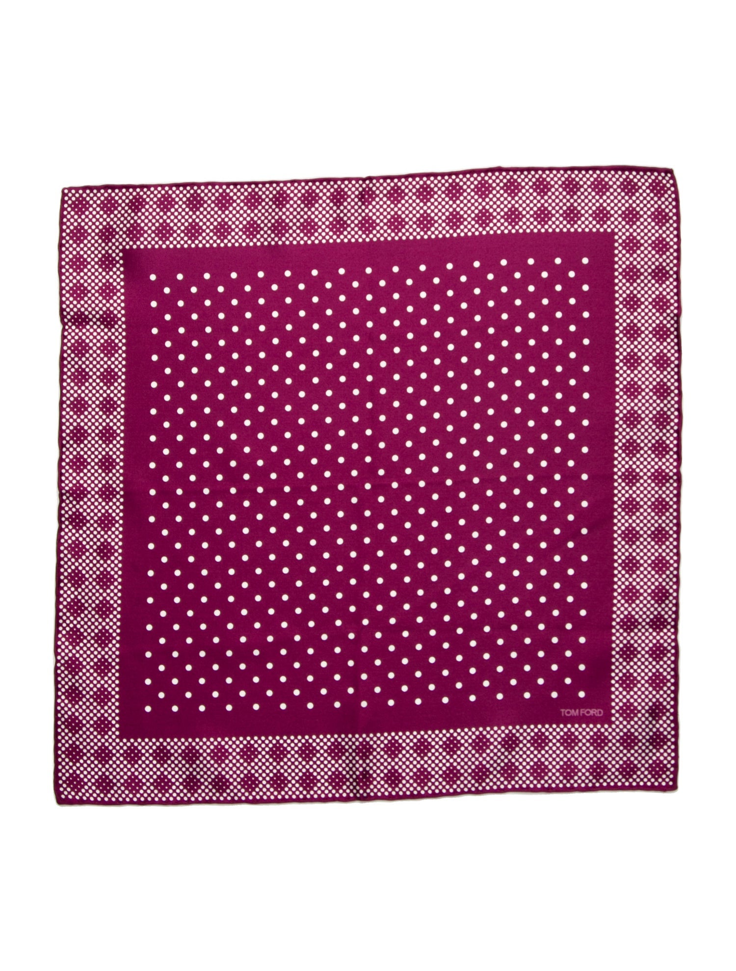 Tom Ford Silk Polka Dot Print Bandana