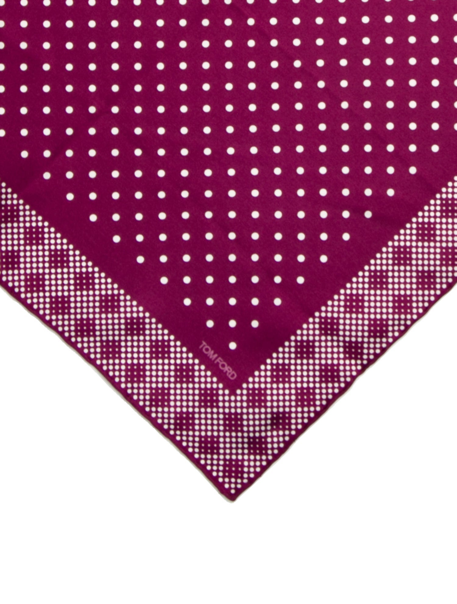 Tom Ford Silk Polka Dot Print Bandana