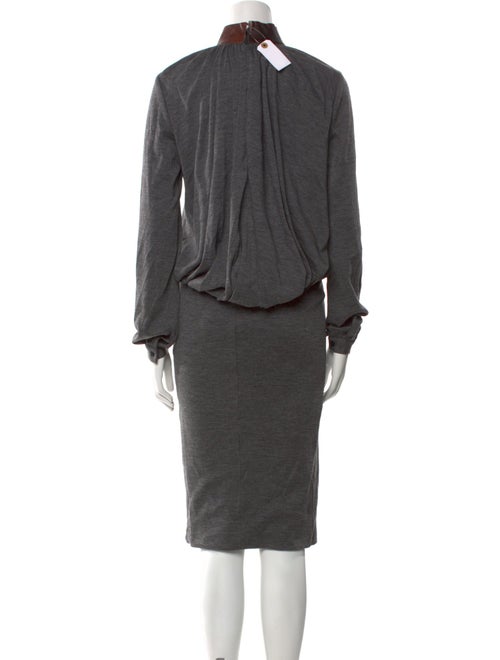 Tom Ford Mock Neck Midi Length Dress