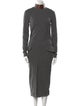 Tom Ford Mock Neck Midi Length Dress
