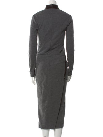 Tom Ford Mock Neck Midi Length Dress