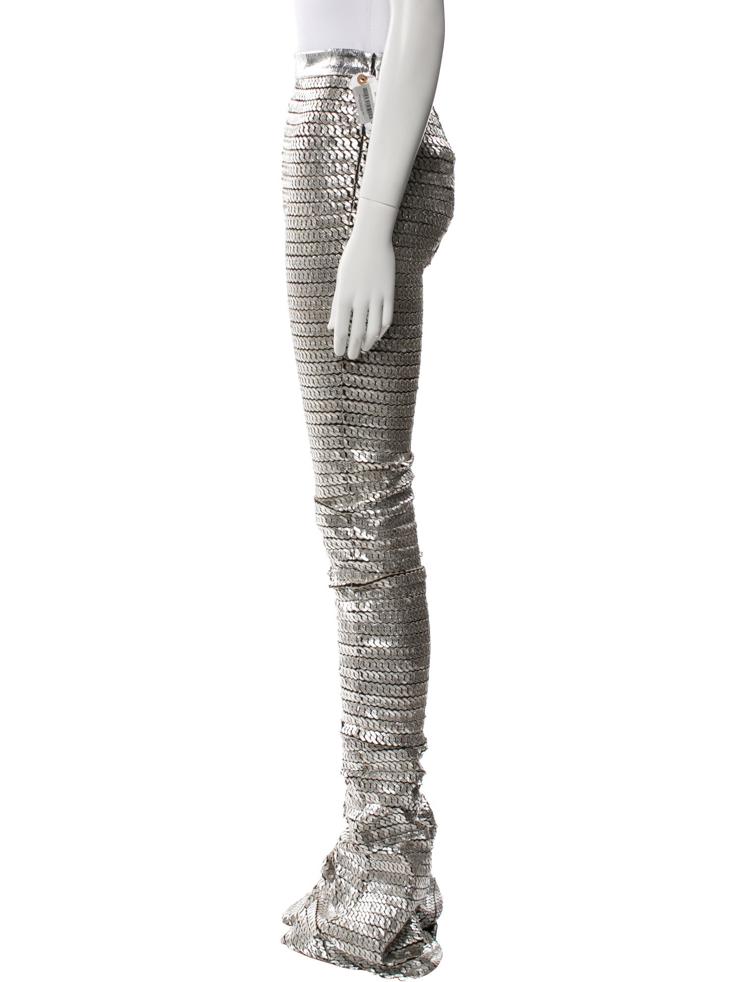 Tom Ford Calf Leather Wide Leg Pants