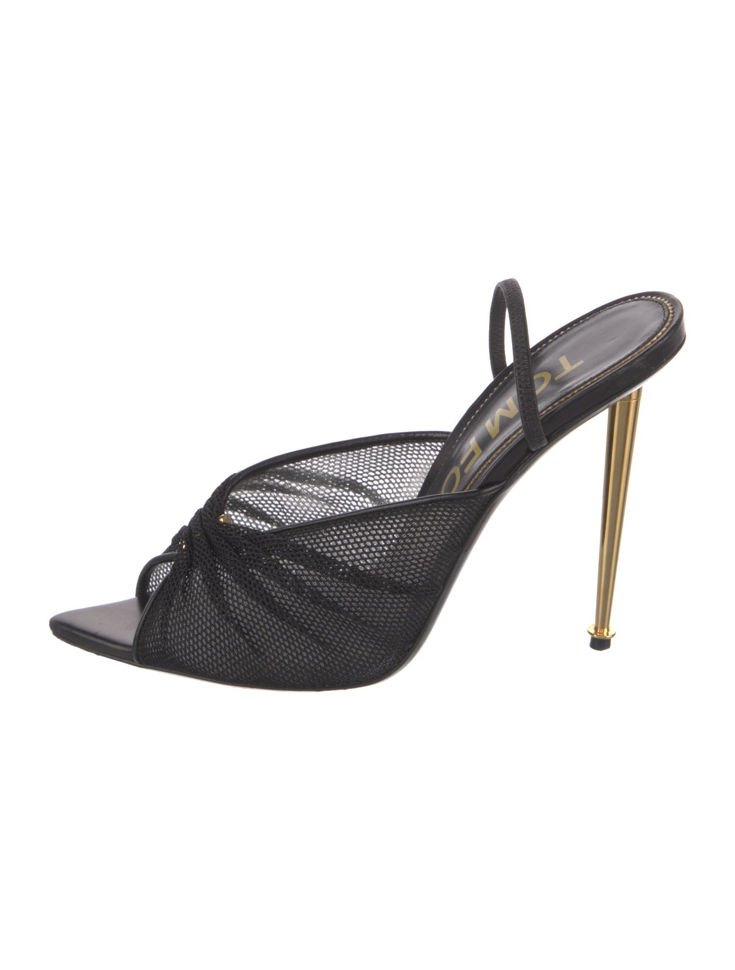 Tom Ford Mesh Mesh Accents Slingback Sandals