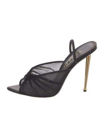 Tom Ford Mesh Mesh Accents Slingback Sandals