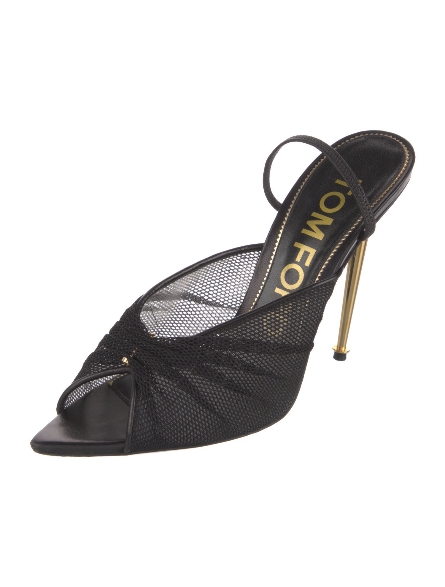 Tom Ford Mesh Mesh Accents Slingback Sandals