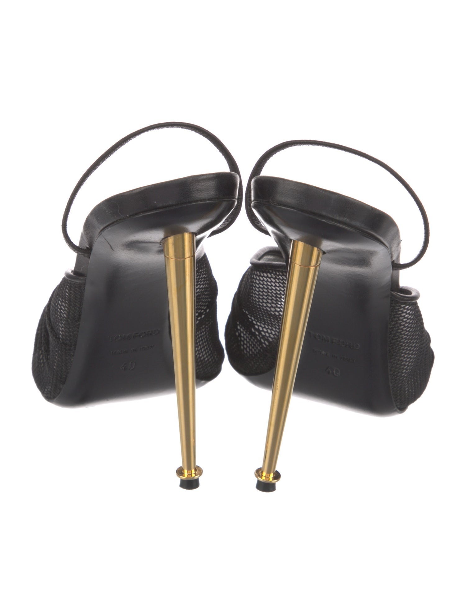 Tom Ford Mesh Mesh Accents Slingback Sandals