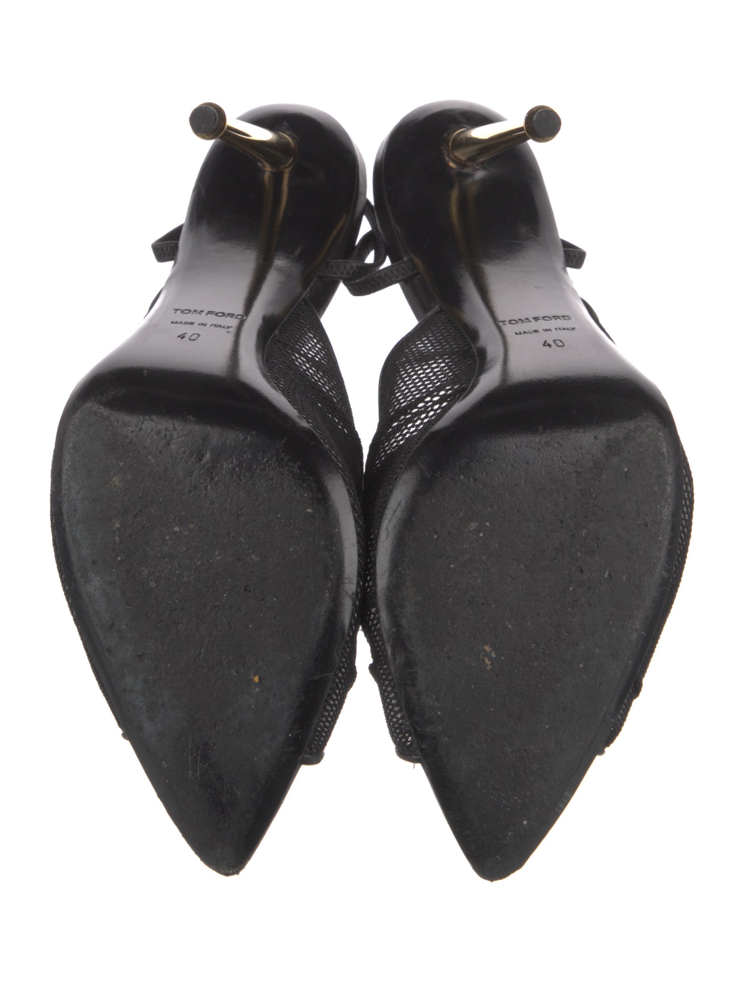 Tom Ford Mesh Mesh Accents Slingback Sandals