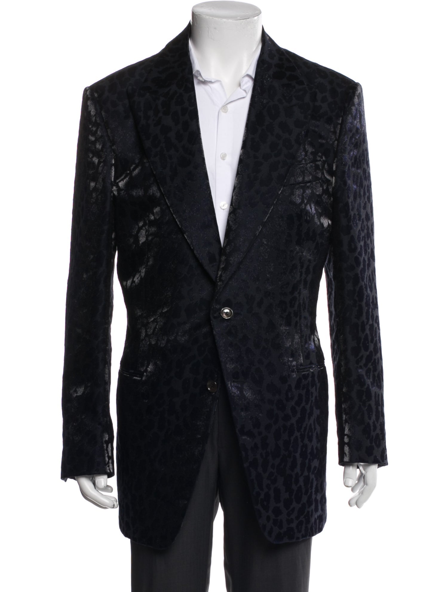 Tom Ford Wool Animal Print Blazer