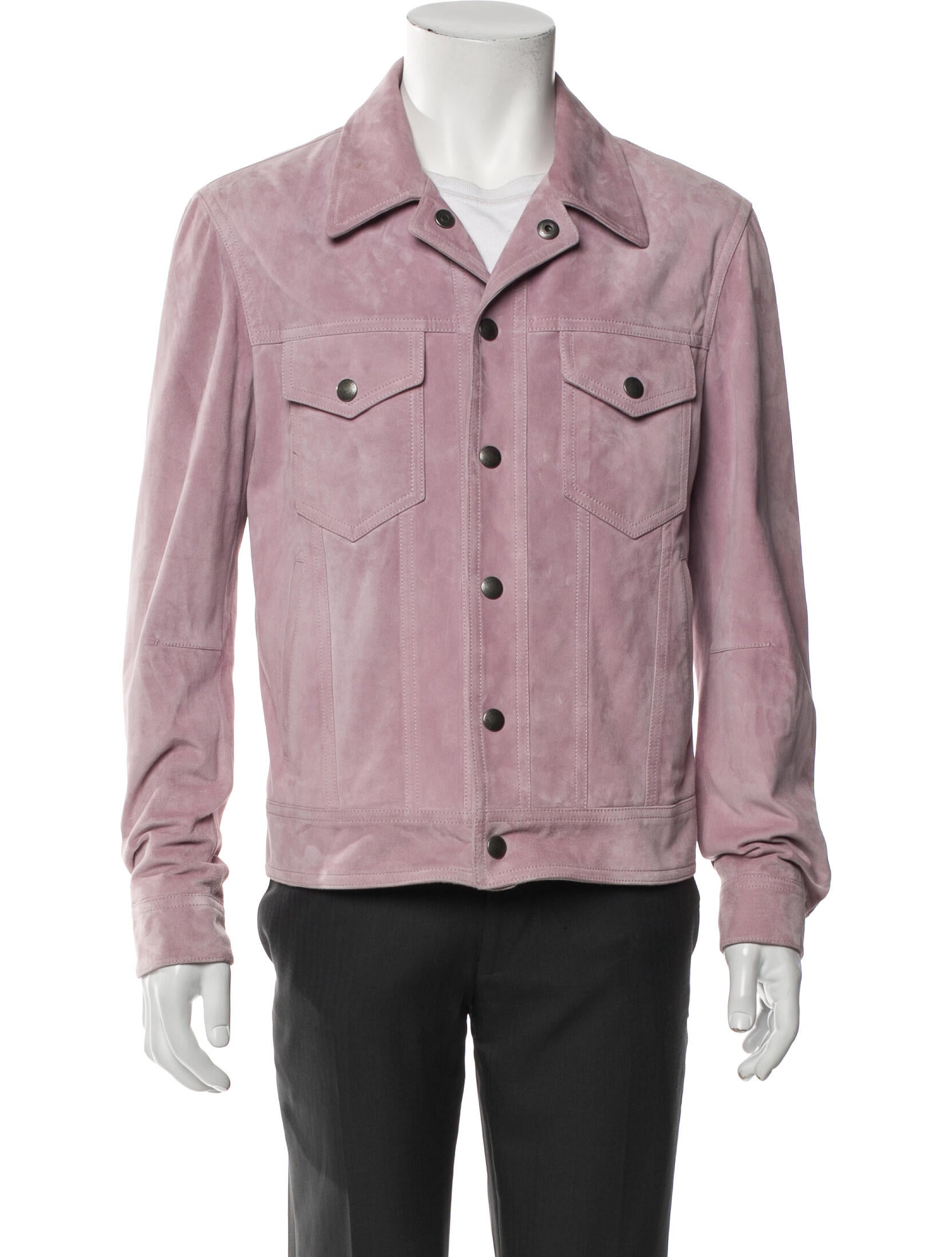 Tom Ford Calf Leather Denim Jacket