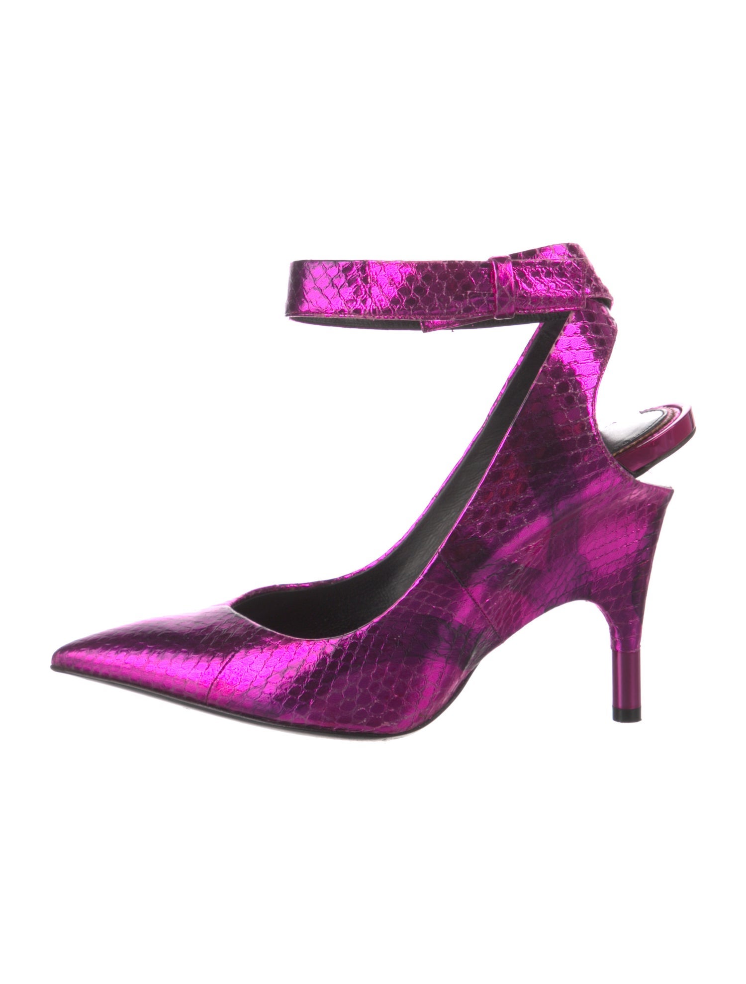 Tom Ford Embossed Leather Printed Slingback Pumps