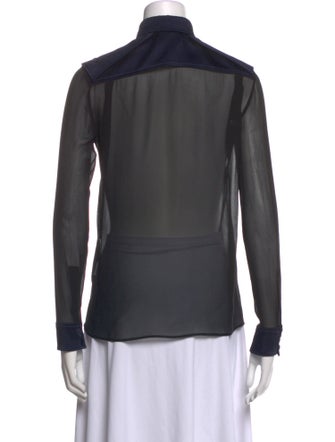 Tom Ford Long Sleeve Button-Up Top