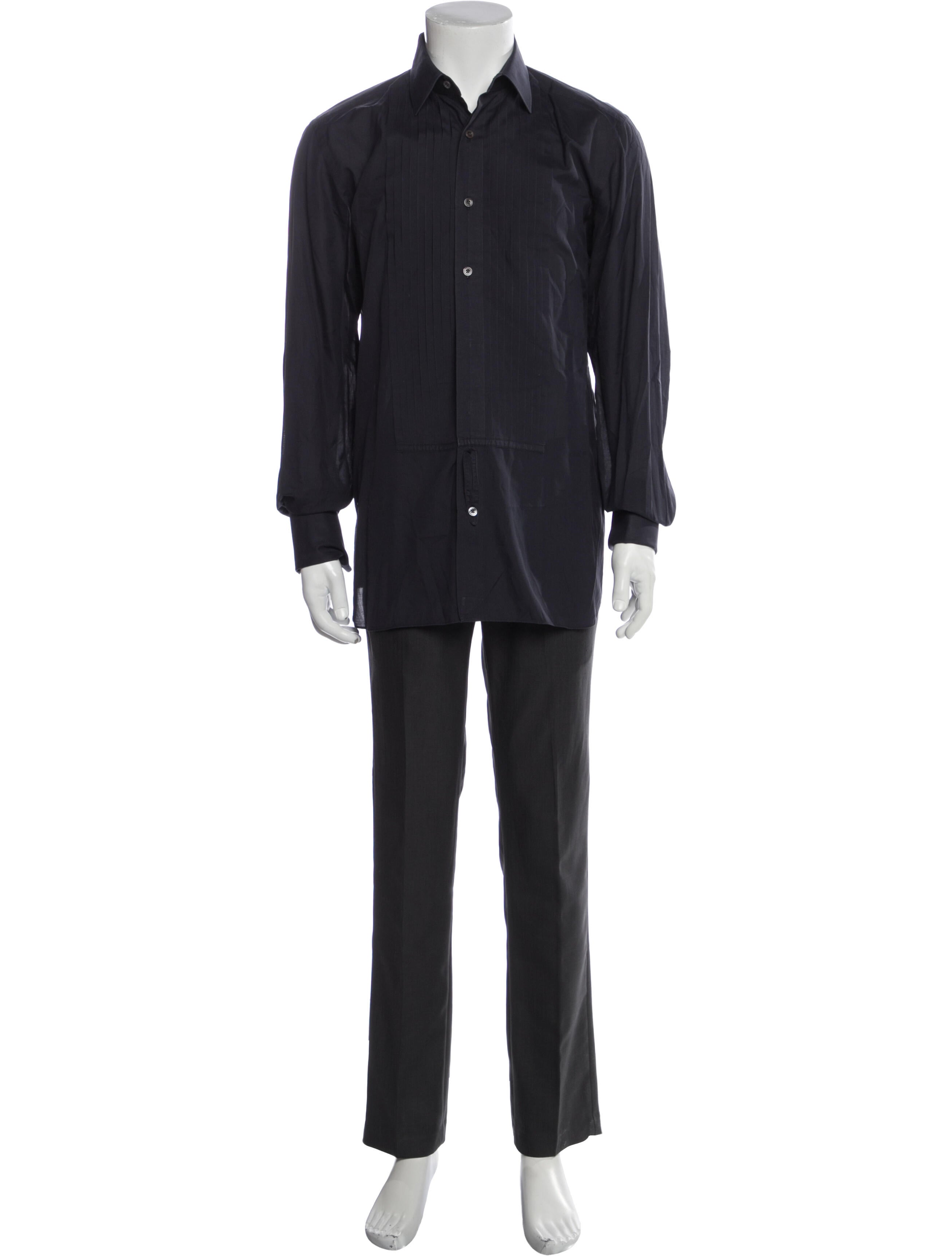 Tom Ford Long Sleeve Tuxedo Shirt