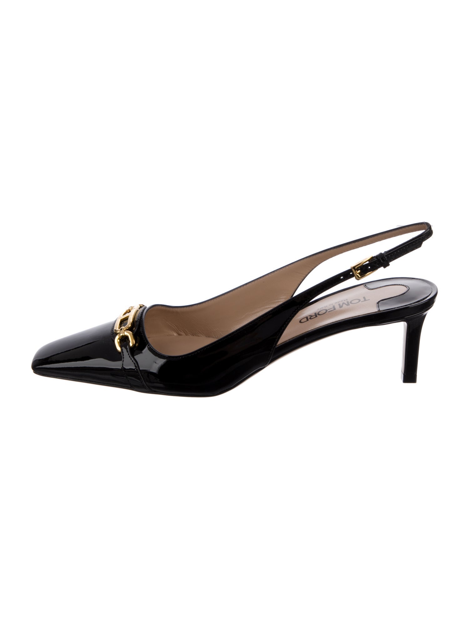 Tom Ford Patent Leather Slingback Pumps w/ Tags