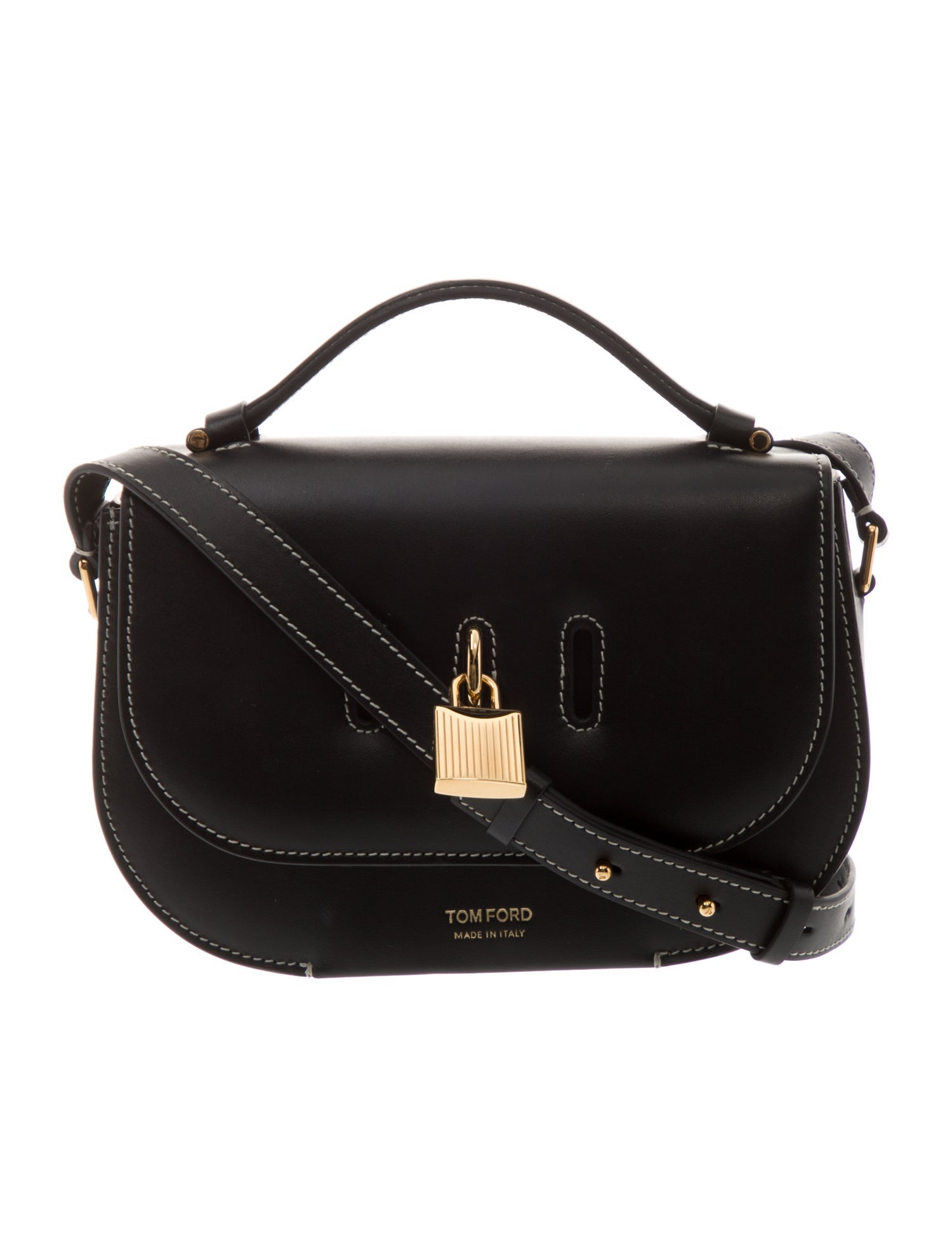 Tom Ford Leather Top Handle Bag