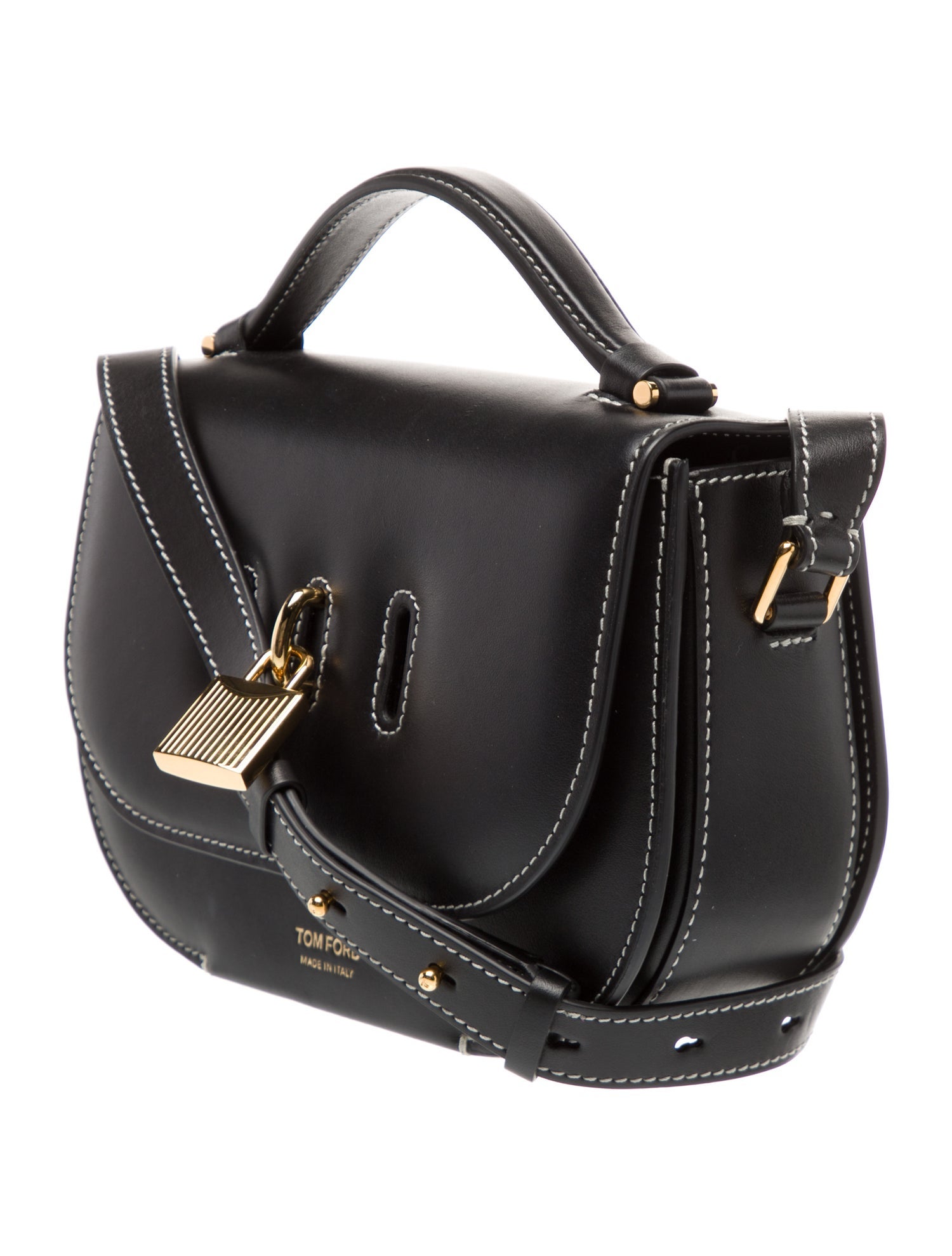 Tom Ford Leather Top Handle Bag