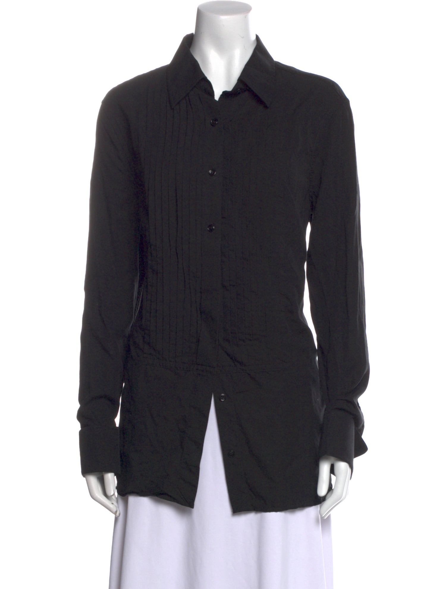 Tom Ford Long Sleeve Button-Up Top