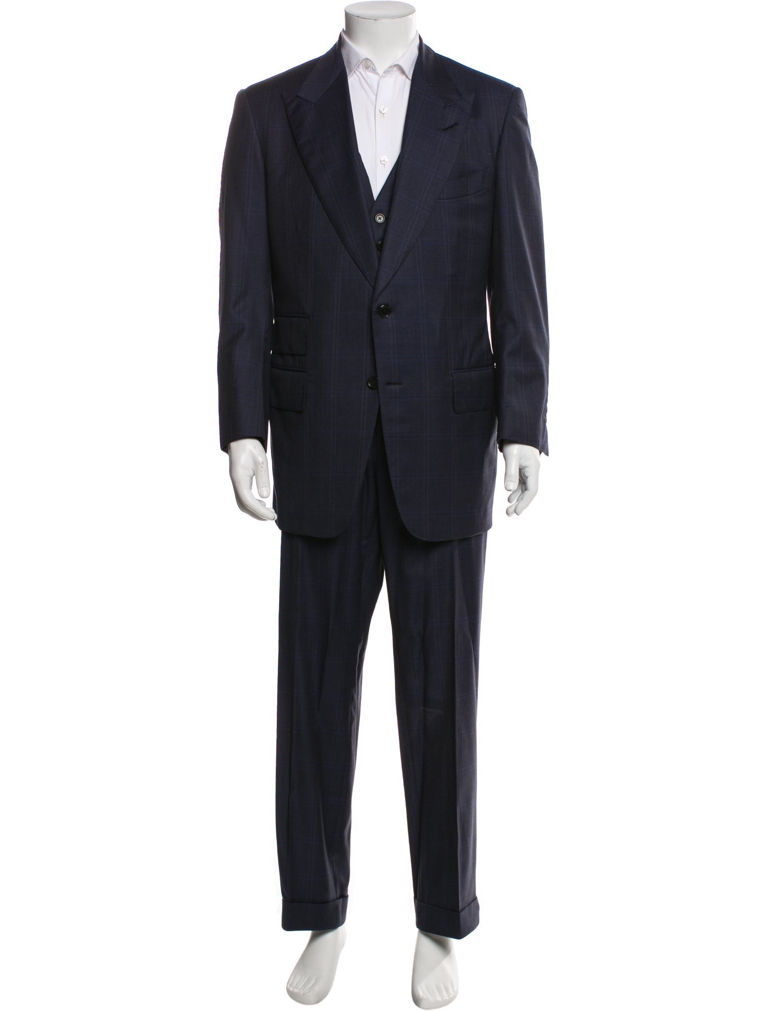 Tom Ford Striped Three-Piece Blazer