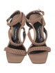 Tom Ford Leather Chain-Link Accents Sandals