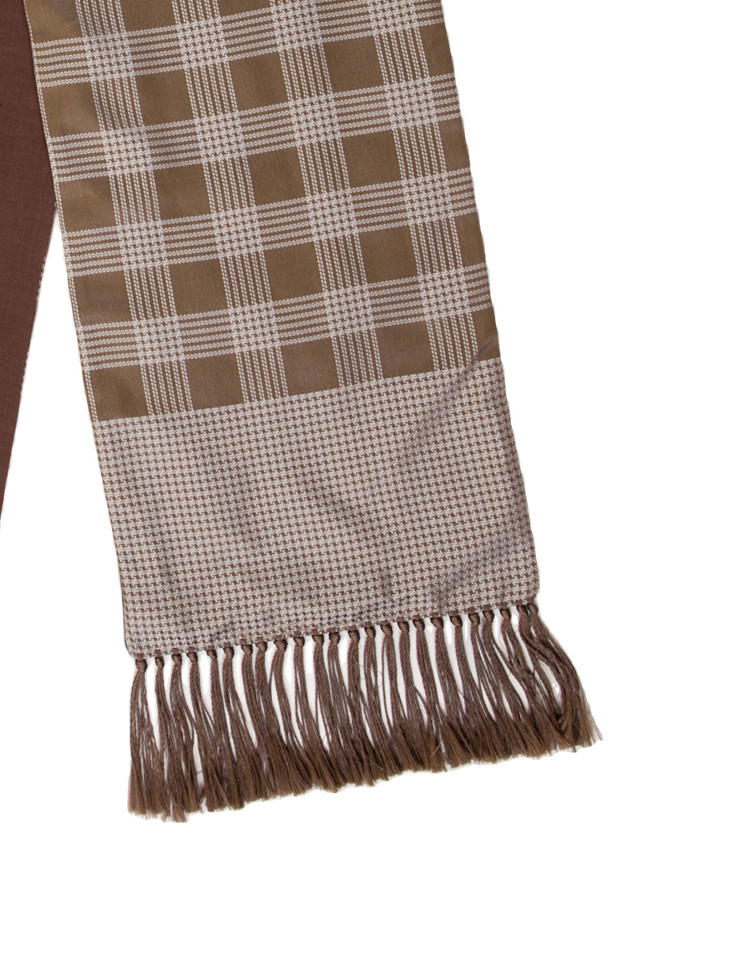 Tom Ford Silk Plaid Print Scarf