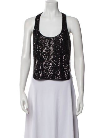 Tom Ford Sequin Patterned Crop Top