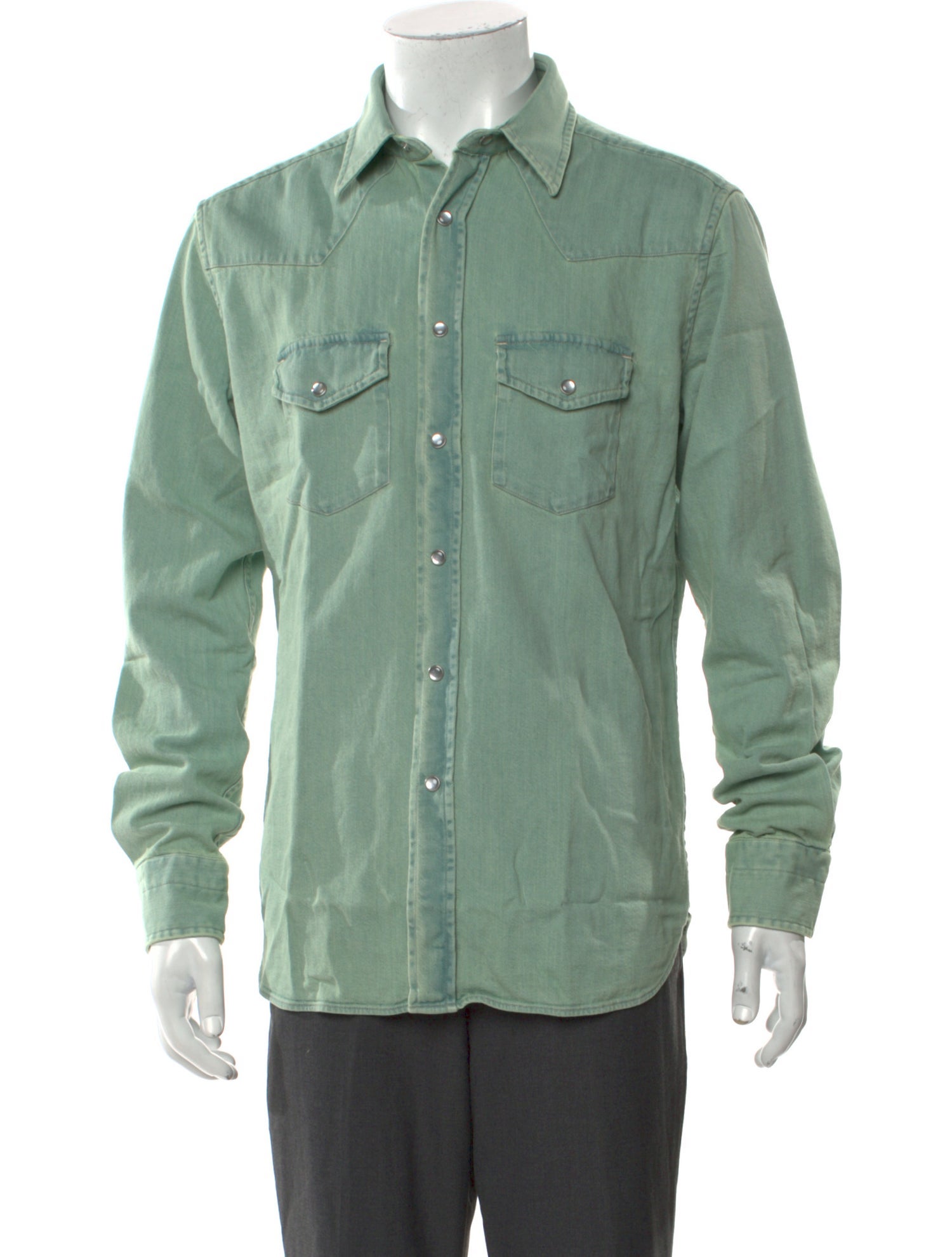 Tom Ford Long Sleeve Denim Shirt