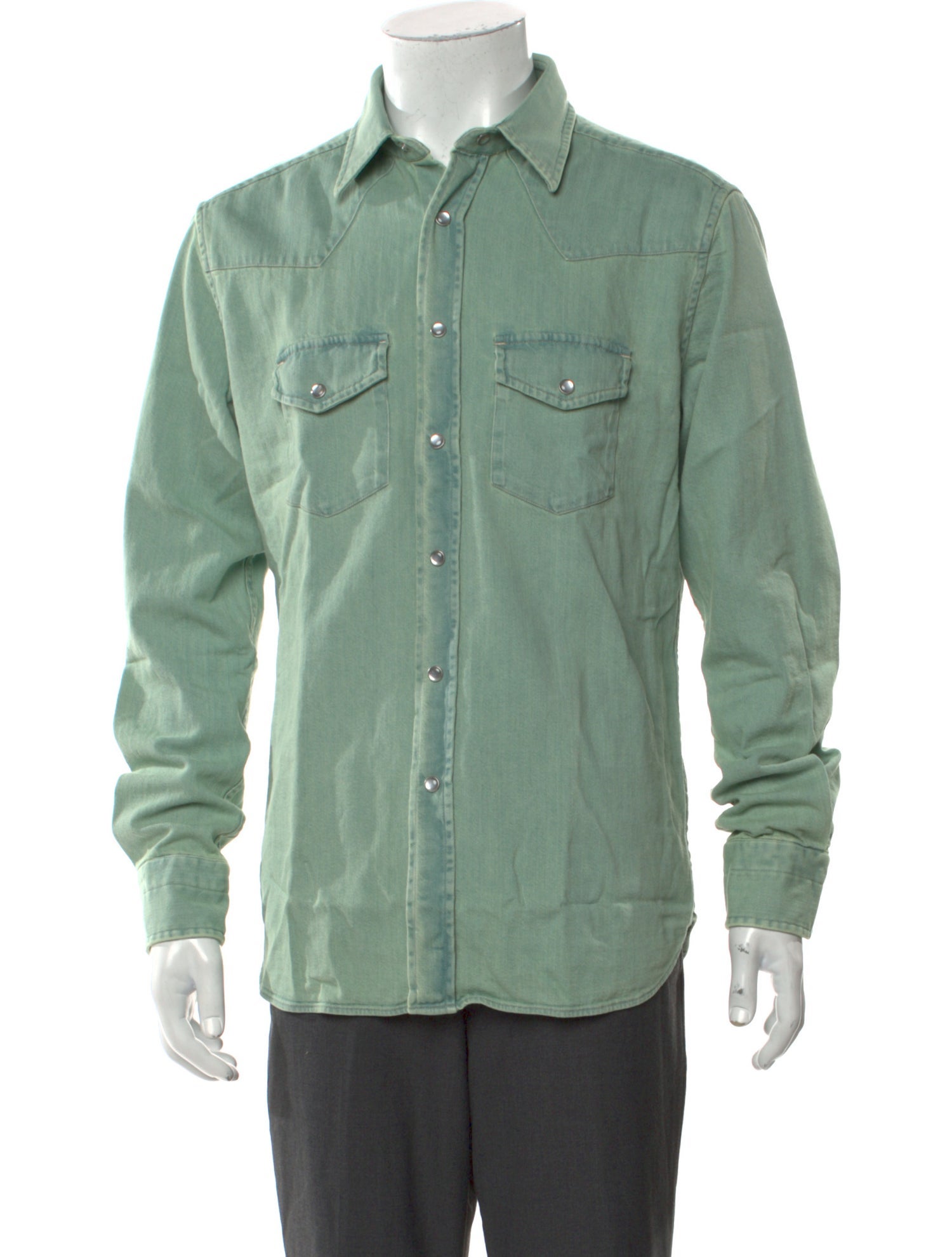 Tom Ford Long Sleeve Denim Shirt