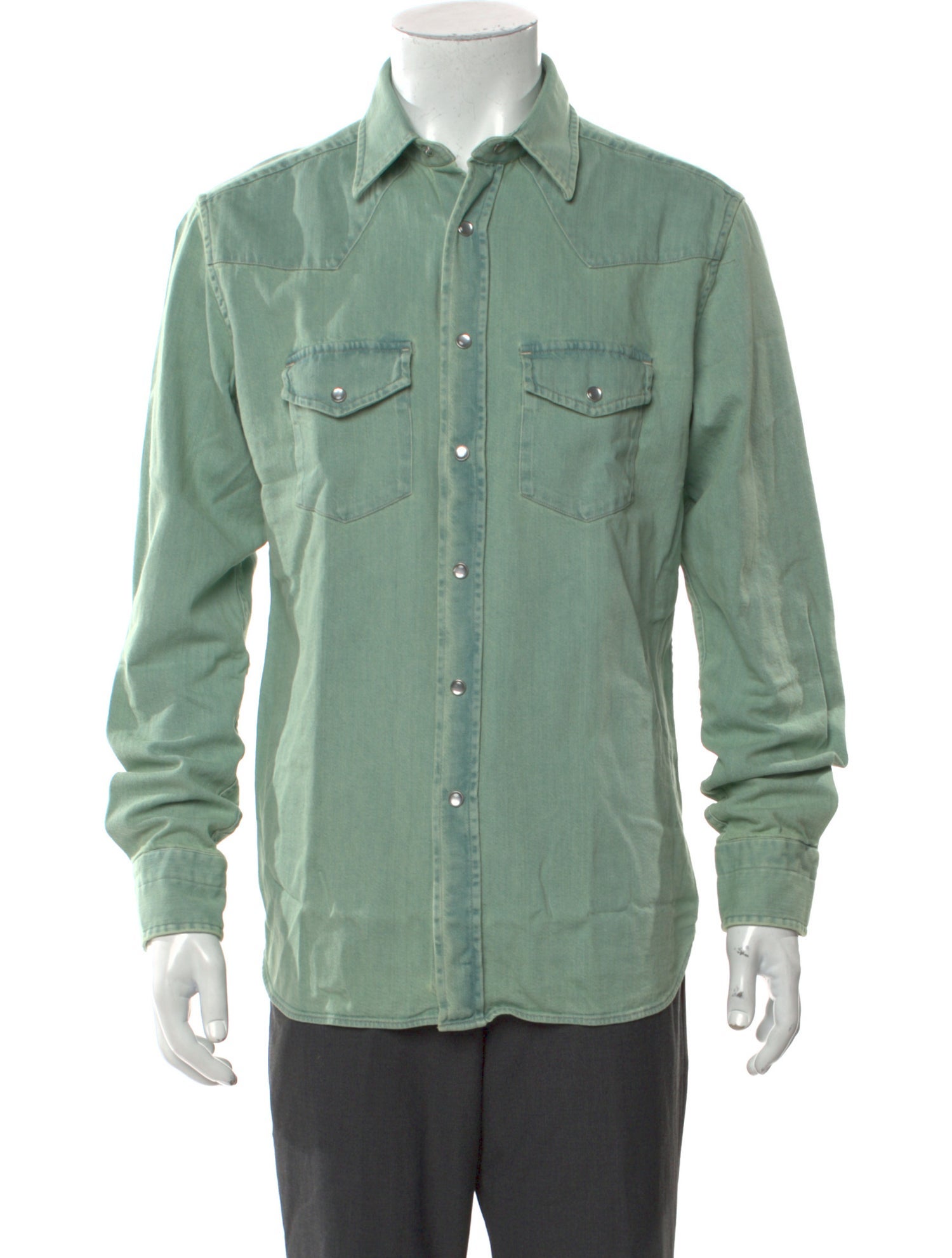 Tom Ford Long Sleeve Denim Shirt