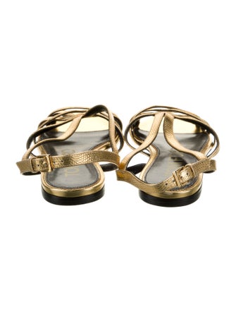 Tom Ford Leather Slingback Sandals