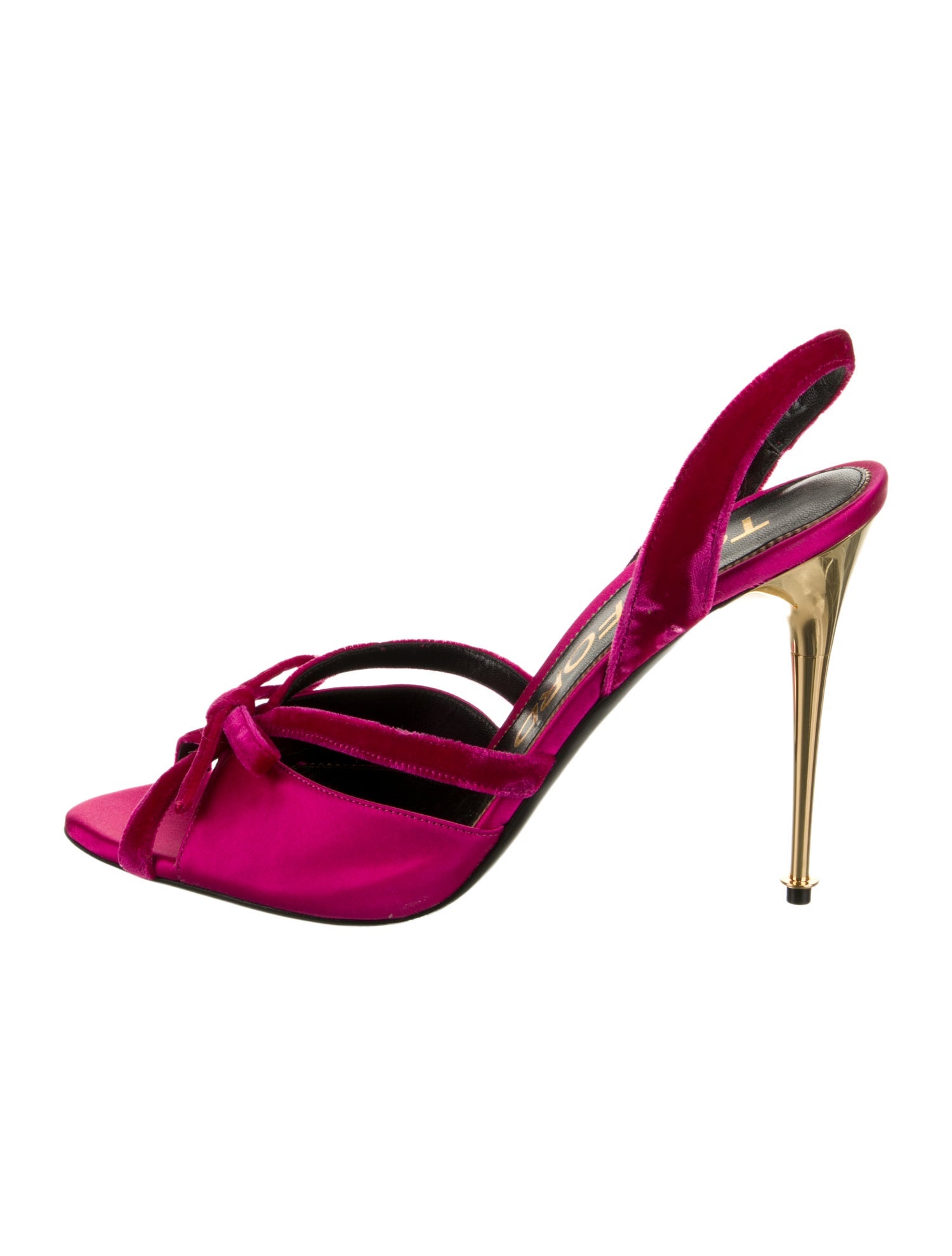 Tom Ford Satin Slingback Sandals