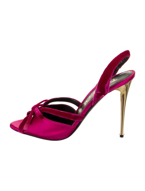 Tom Ford Satin Slingback Sandals