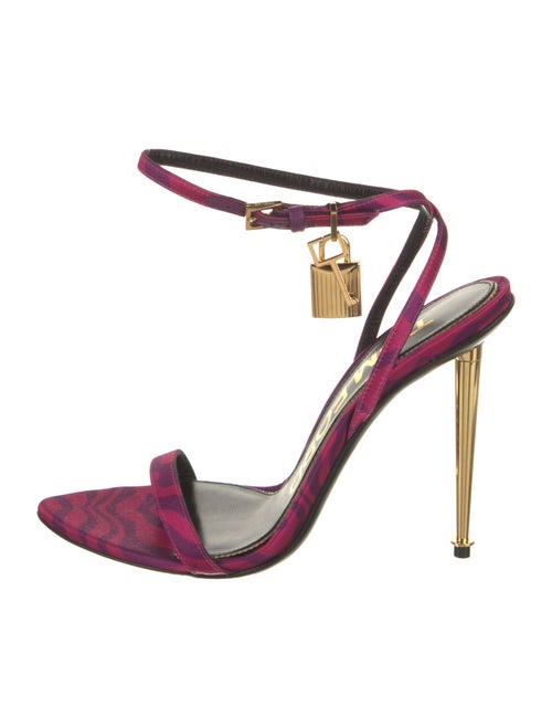 Tom Ford Satin Printed Sandals