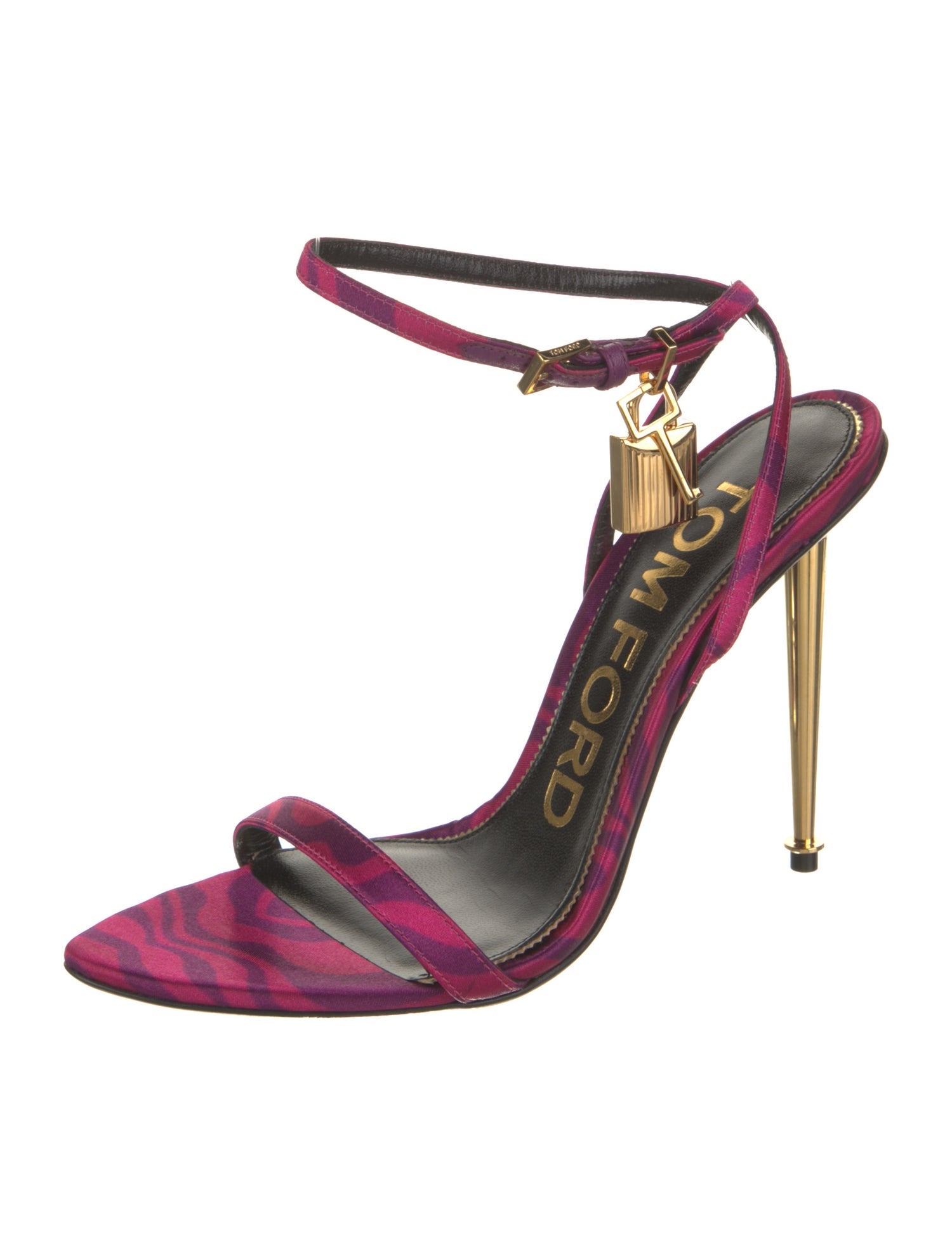 Tom Ford Satin Printed Sandals