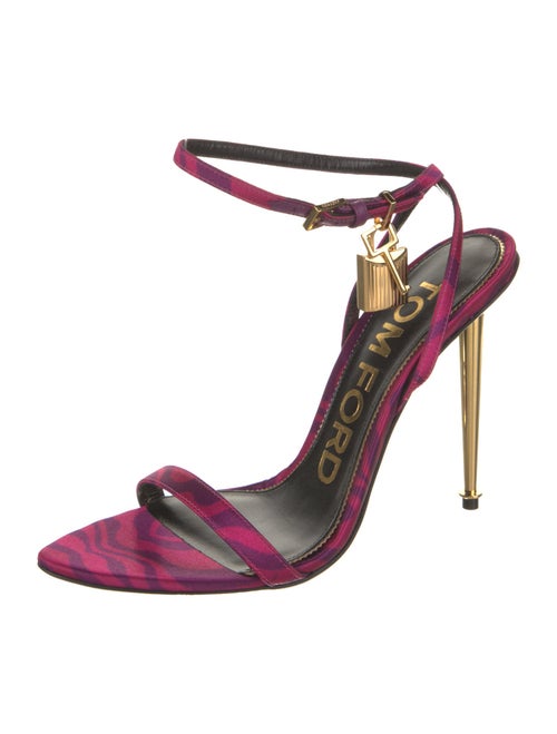 Tom Ford Satin Printed Sandals