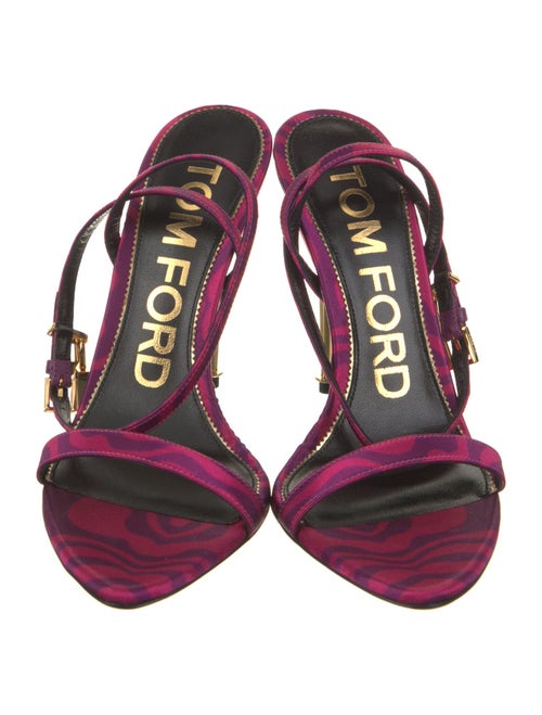 Tom Ford Satin Printed Sandals