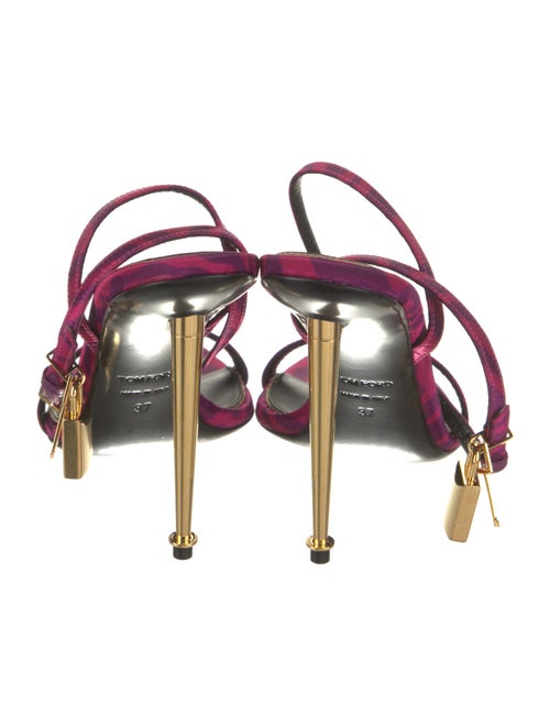 Tom Ford Satin Printed Sandals